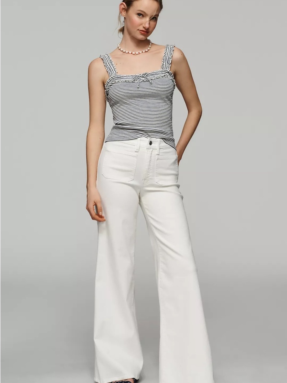 Good American • NWT $180 High-Rise Wide-Leg Jeans 26:23+ 28: W25” +